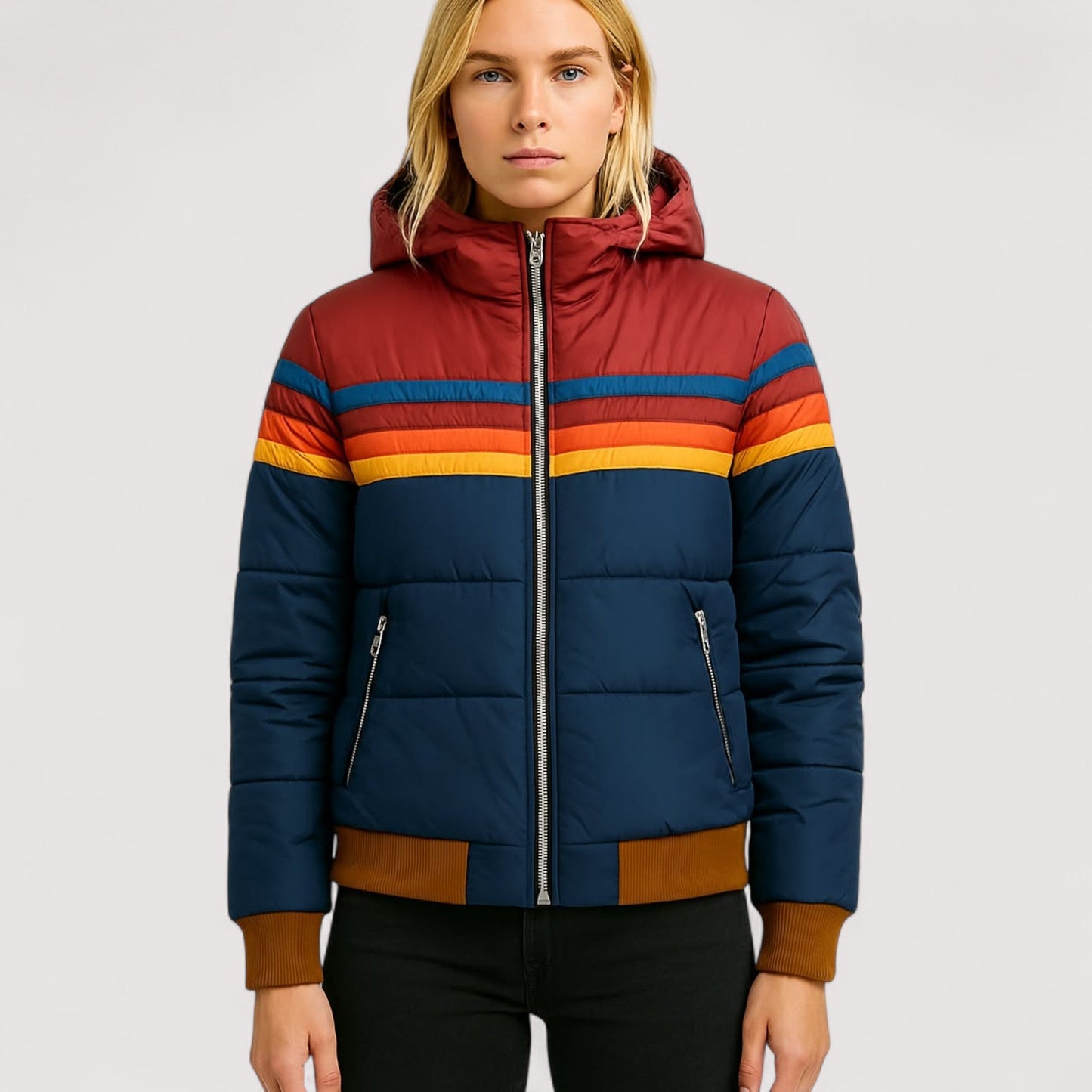 Damen Regenjacke Wasserdicht Leicht Atmungsaktiv Regular Fit Übergangsjacke Kapuze