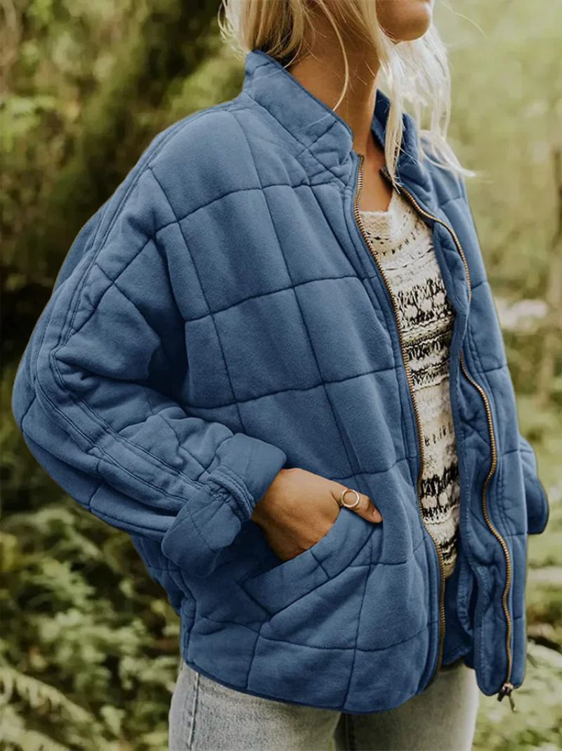 Damen Jacke Oversized Regular Fit Weich Warm Alltag Freizeit Elegant Übergang Layering