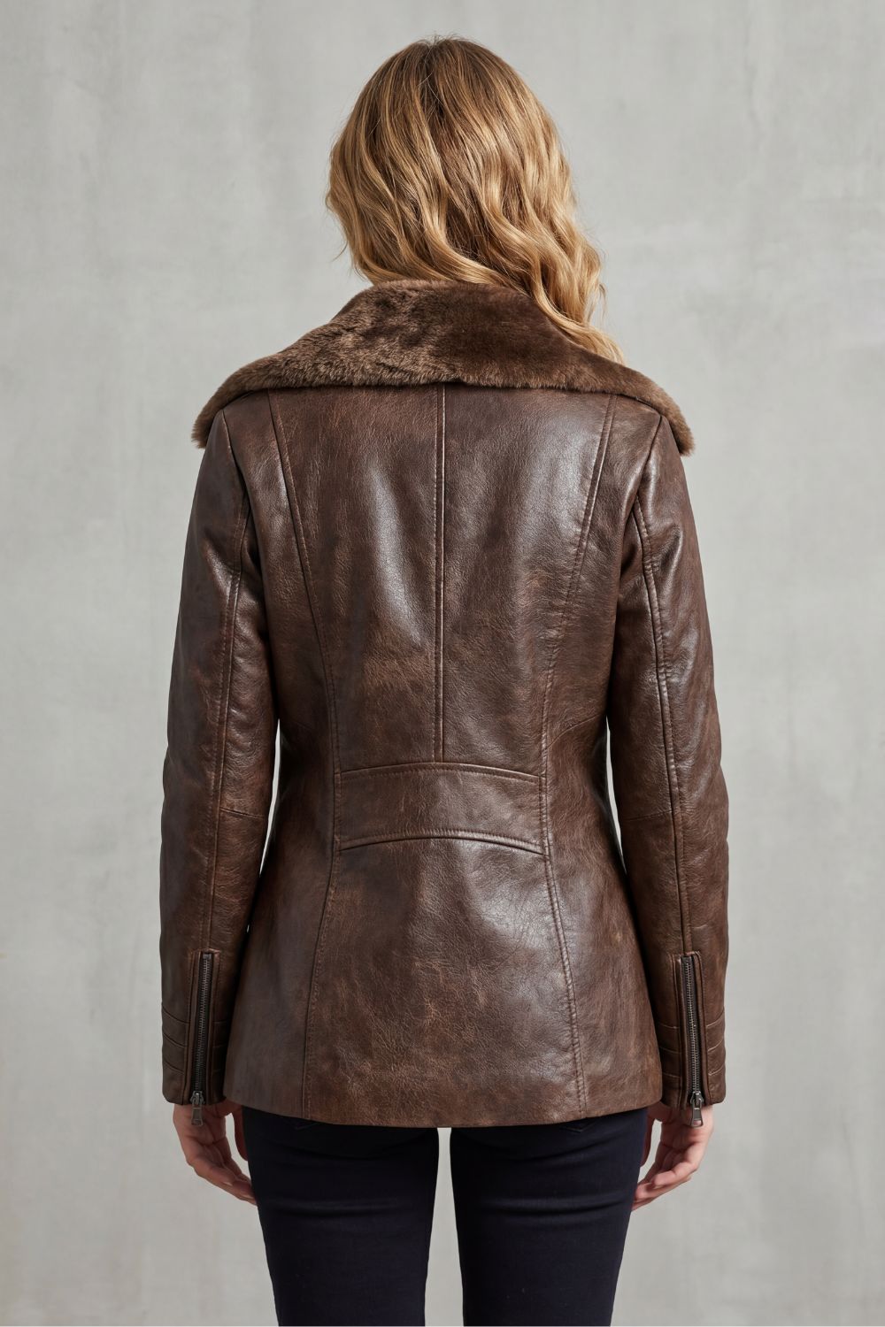 Damen Leder Jacke