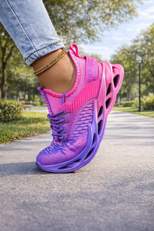 Damen Sneaker atmungsaktiv rutschfest leicht gepolstert bequem