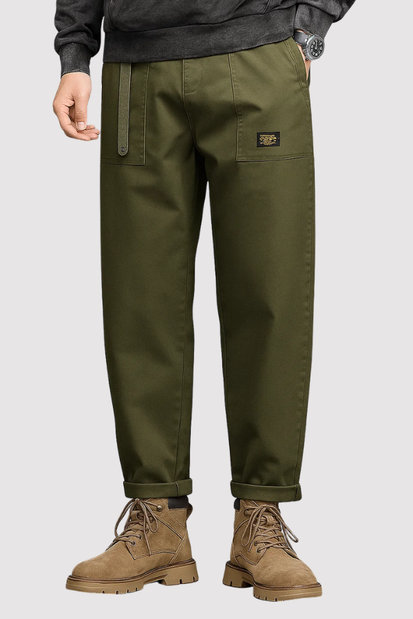 Herren Cargohose Vintage Stil funktionale Taschen bequeme Passform vielseitig