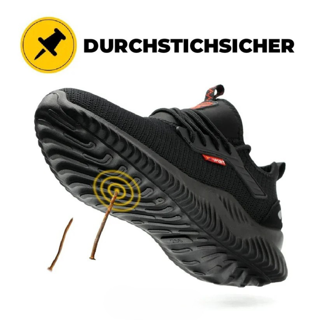 Herren Sicherheitsschuhe knöchelhoch rutschfest durchtrittsicher robuste Arbeitsschuhe Outdoor