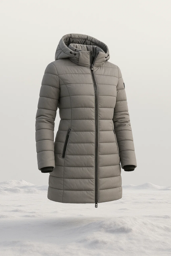 Damen Steppjacke Tailliert Leicht Hüftlang Winddicht Wasserabweisend Warm Casual
