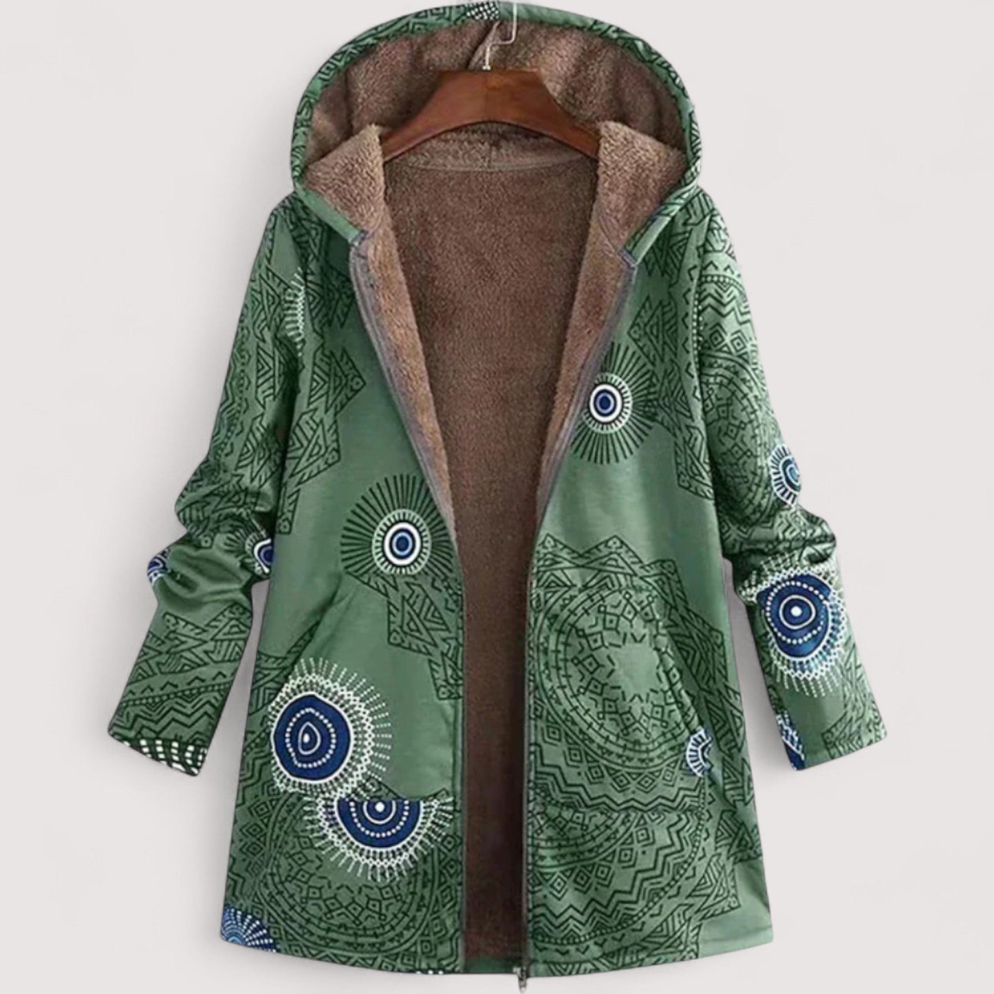 Damen Winterjacke Regular Fit Geometrisch Warm Gefüttert Alltag Freizeit Winter