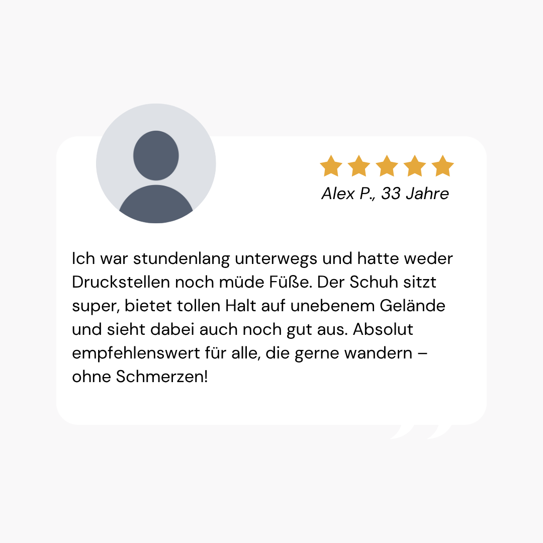 Orthopädische Wanderschuhe + GRATIS Einlegesohlen