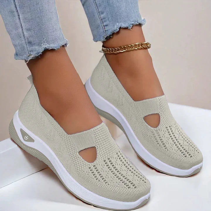 Damen Slip-On Sneaker atmungsaktiv rutschfest leicht bequem flexibel