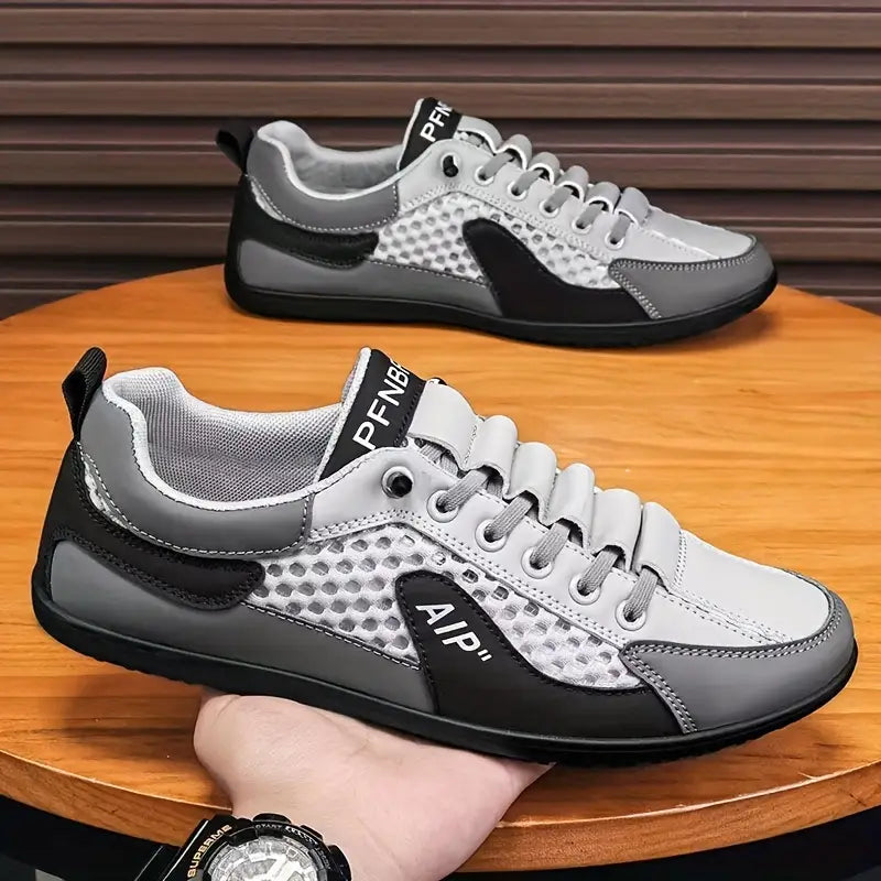 Herren Turnschuhe schnüren Mesh atmungsaktiv rutschfest leicht bequem