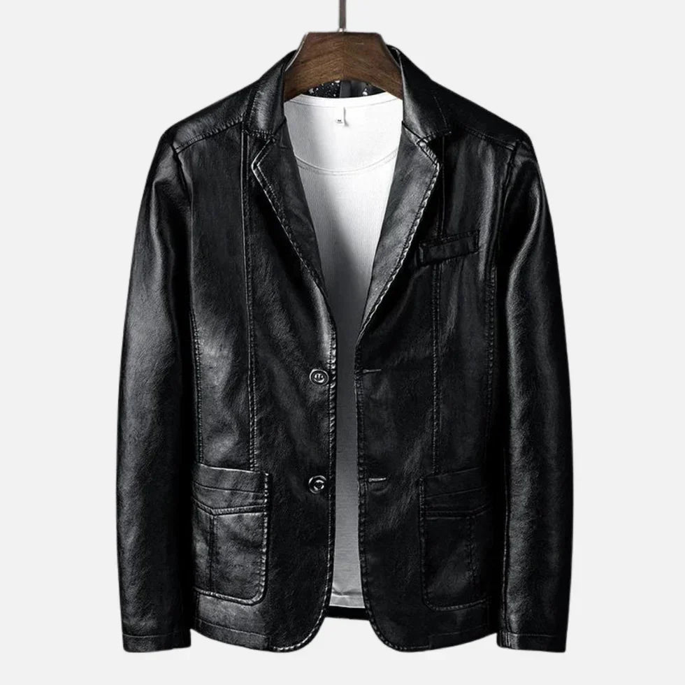 Herren Lederjacke Regular Fit Vintage Design Echtleder Klassisch Zeitlos Casual Elegant Alltag