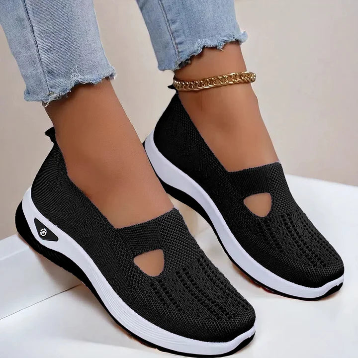Damen Slip-On Sneaker atmungsaktiv rutschfest leicht bequem flexibel