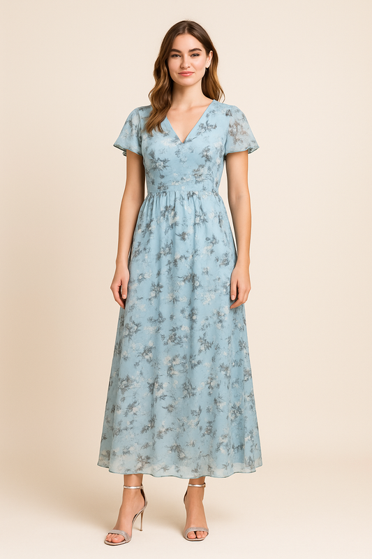 WILHELM | Atmungsaktives Damen Midikleid elegant für Sommer