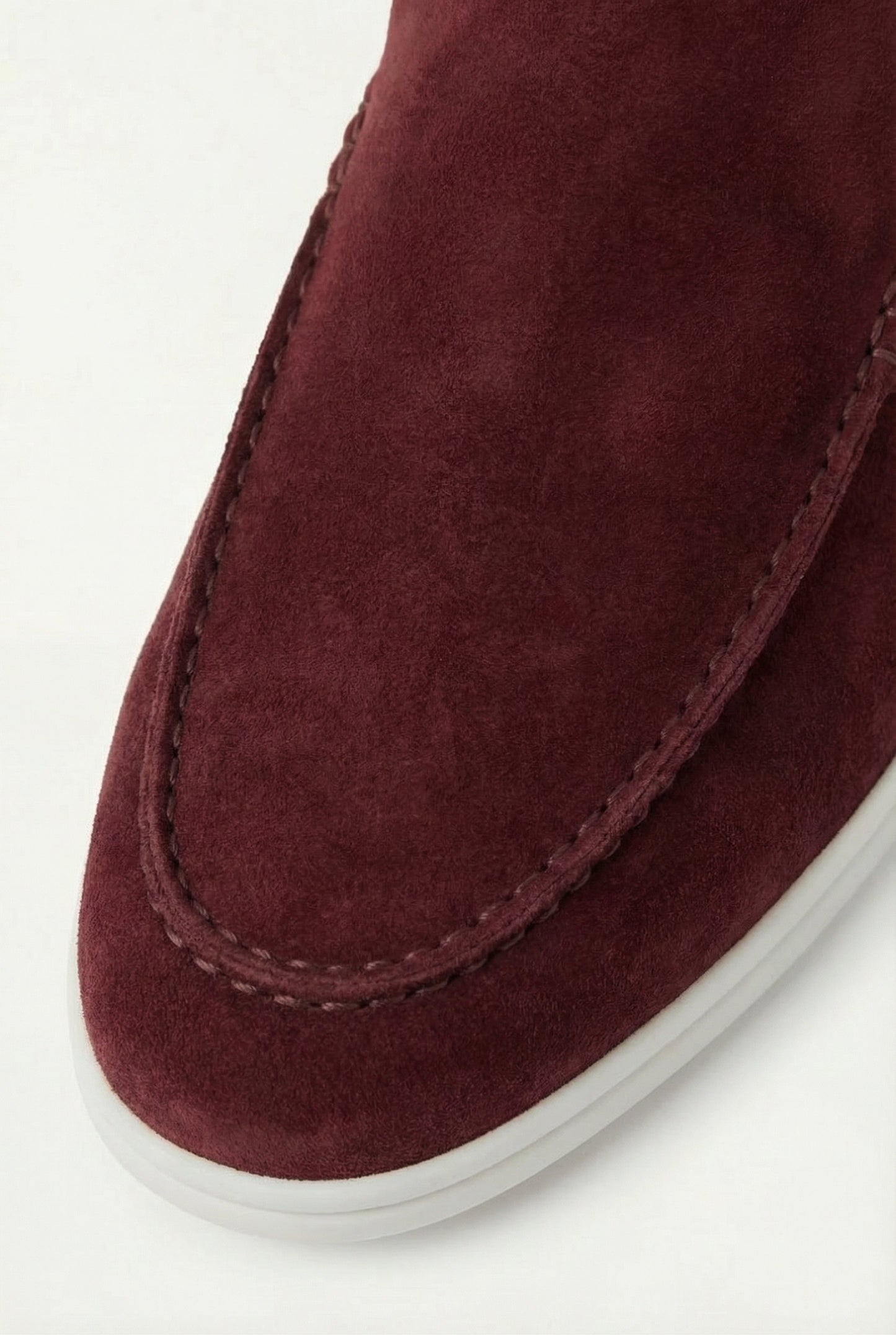 Herren Mule Bordeaux offen atmungsaktiv mit Veloursleder und leichter Gummisohle