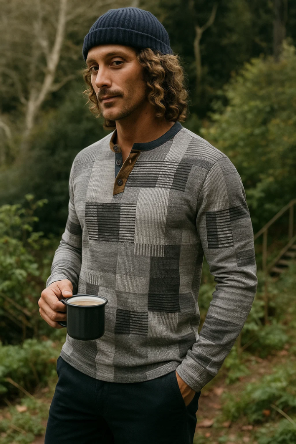 Herren Strickpullover Rundhals Langarm bequem warm klassisch