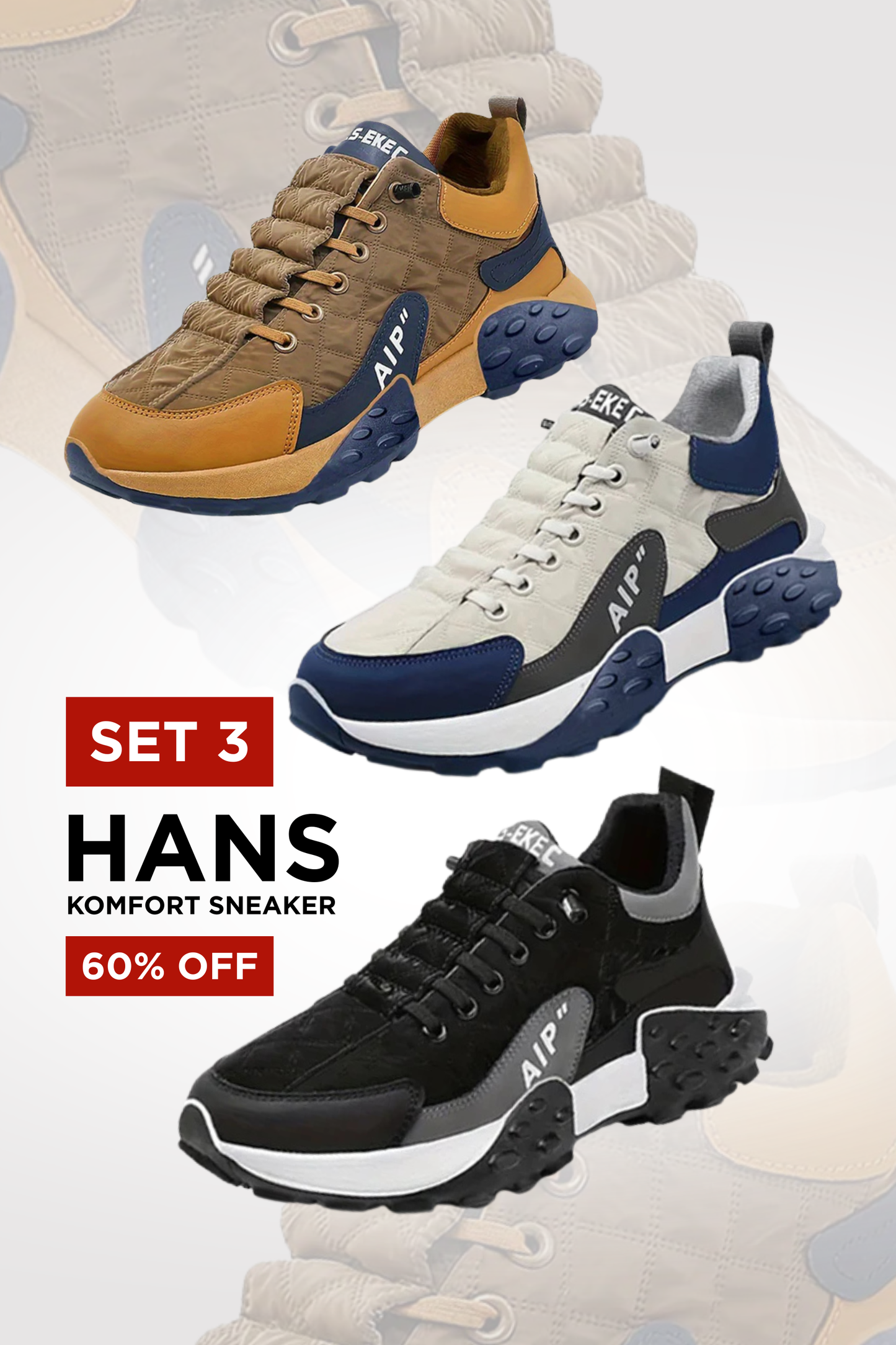 Herren Slip-On Sneaker orthopädisch atmungsaktiv rutschfest leicht breit
