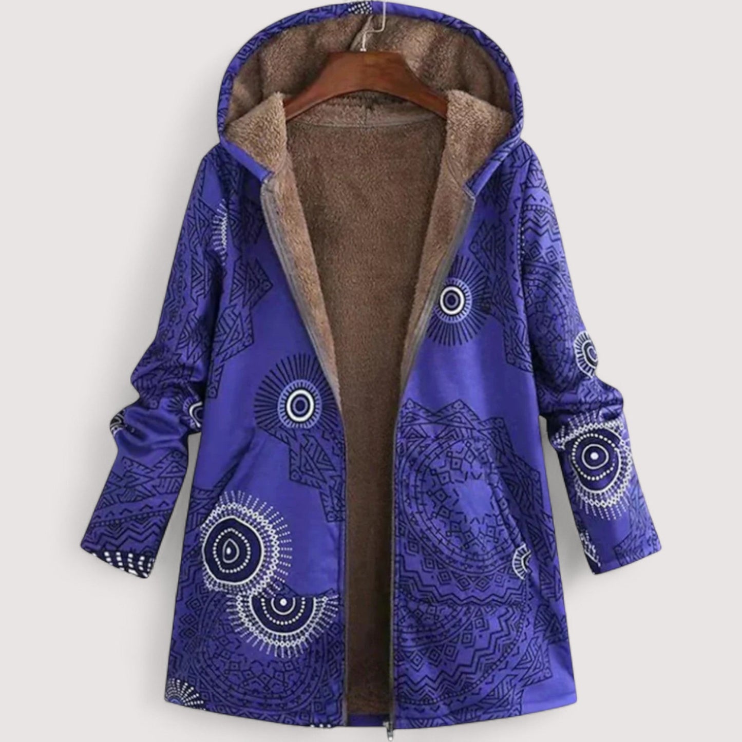Damen Winterjacke Regular Fit Geometrisch Warm Gefüttert Alltag Freizeit Winter