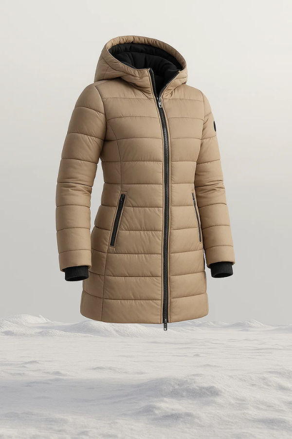 Damen Steppjacke Tailliert Leicht Hüftlang Winddicht Wasserabweisend Warm Casual