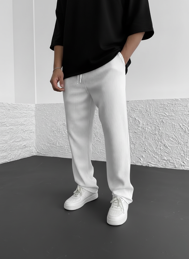 Herren Cordhose lockere Passform elastischer Bund weich vielseitig Alltag