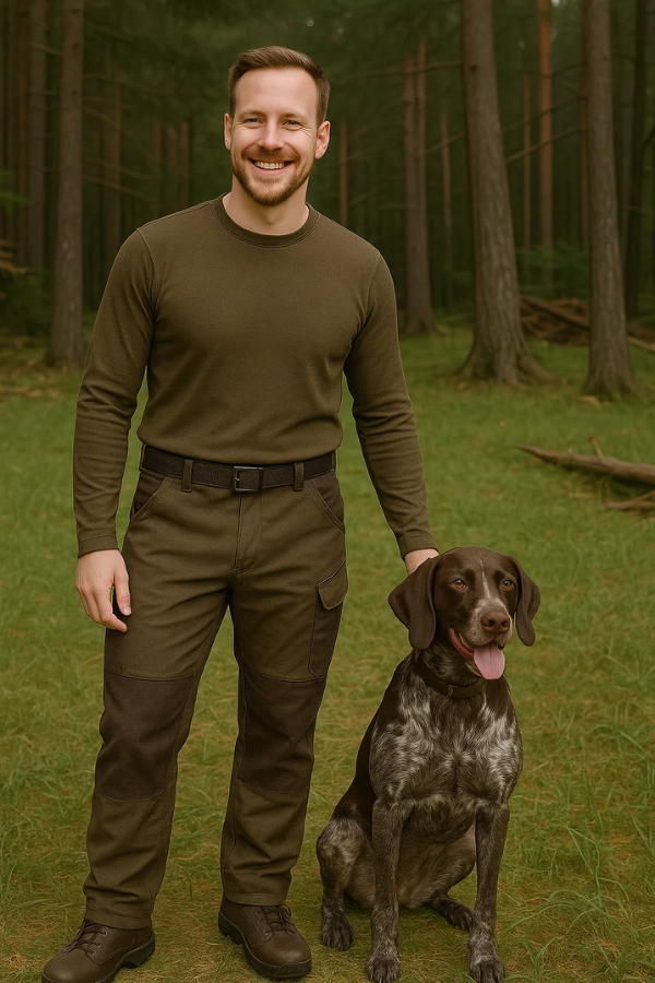 Herren Jagdhose geräuscharm wasserabweisend atmungsaktiv ergonomisch Cargotaschen Belüftung leicht