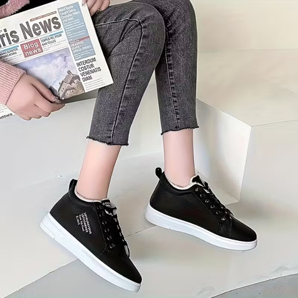 Damen Winter Turnschuhe gefüttert Schnürung rutschfeste warme bequeme Passform