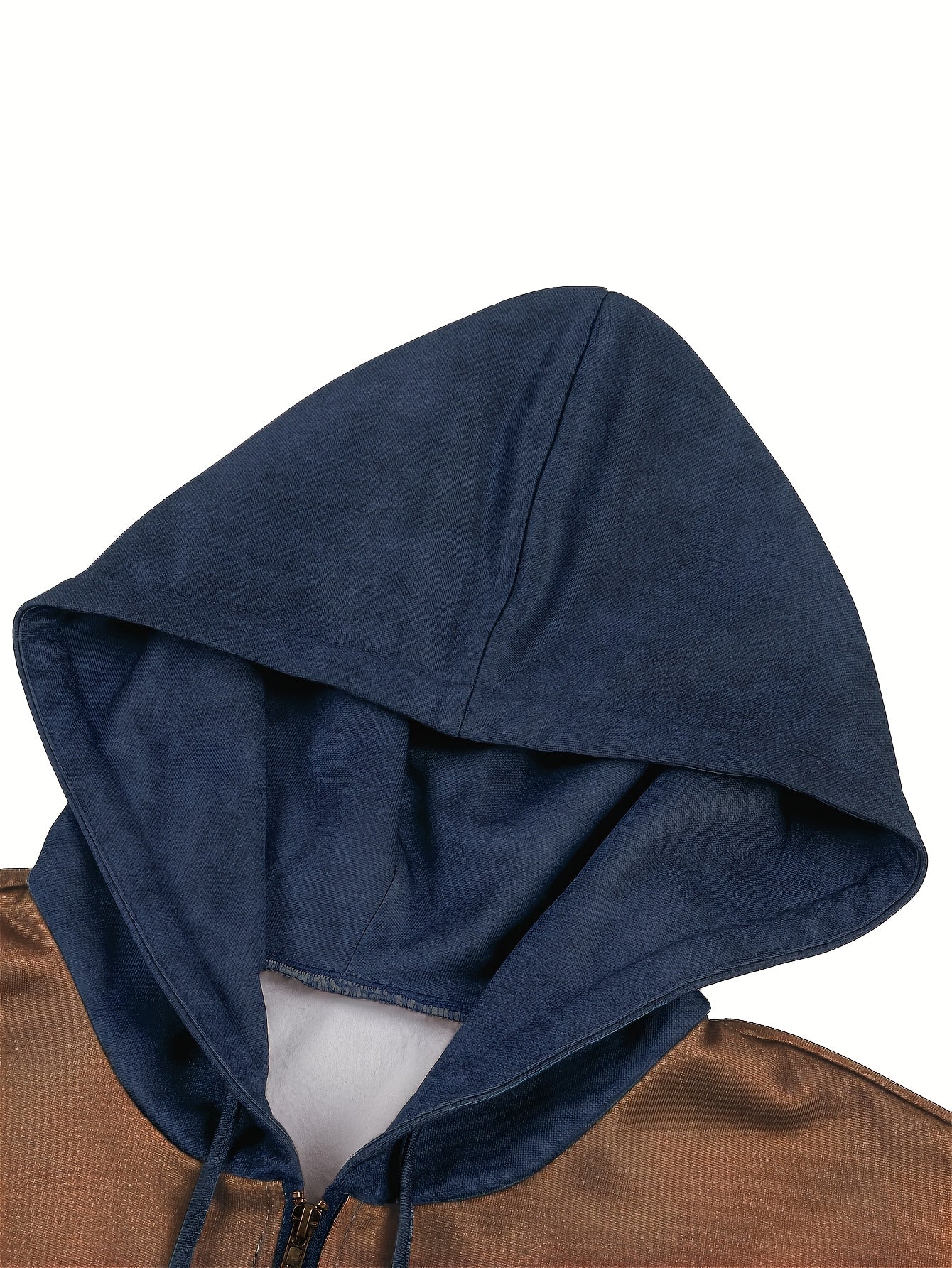 Herren Hoodie Langarm Kapuze Halber Reißverschluss Regular Fit Muster Freizeit Pullover