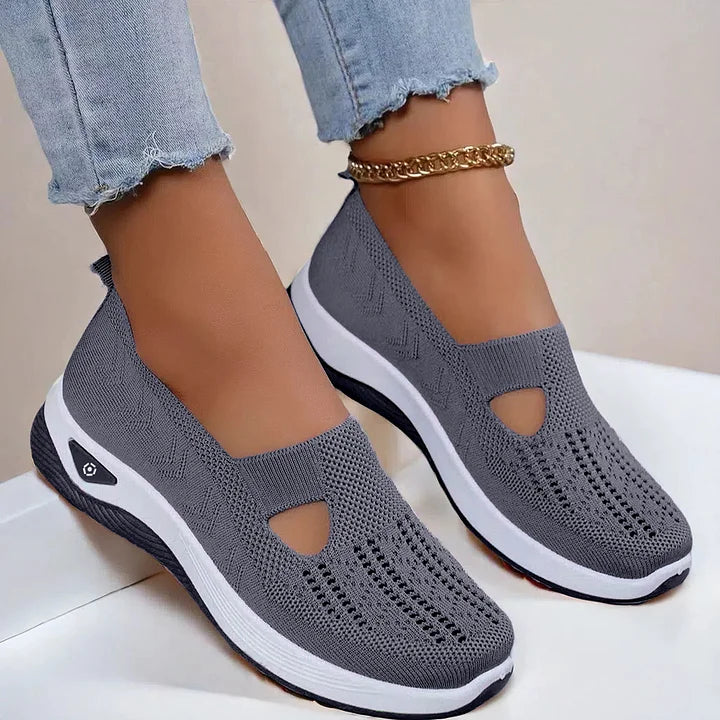 Damen Slip-On Sneaker atmungsaktiv rutschfest leicht bequem flexibel