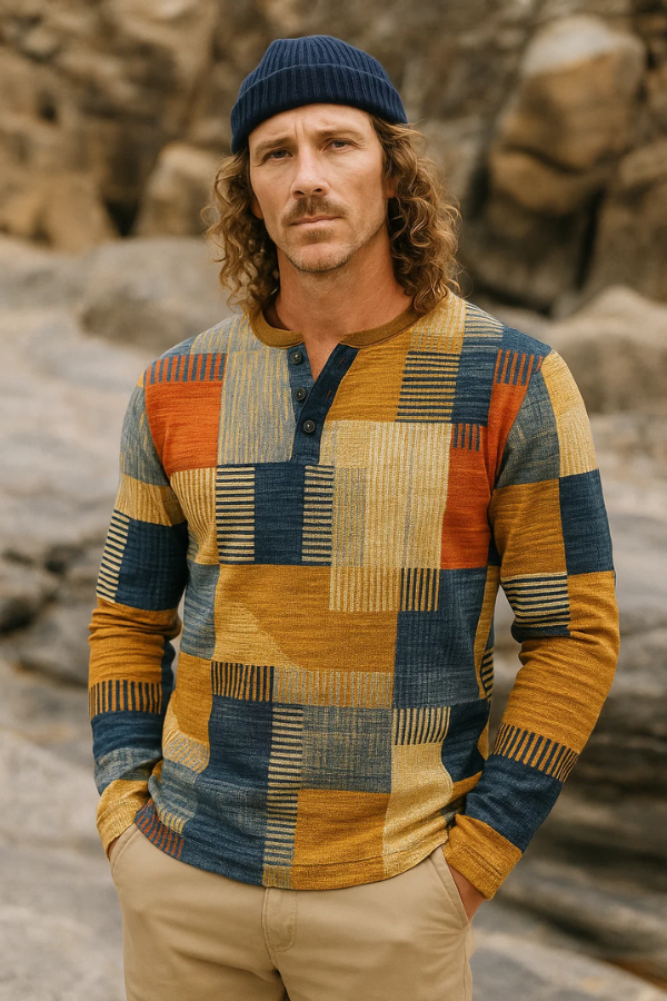 Herren Strickpullover Rundhals Langarm bequem warm klassisch