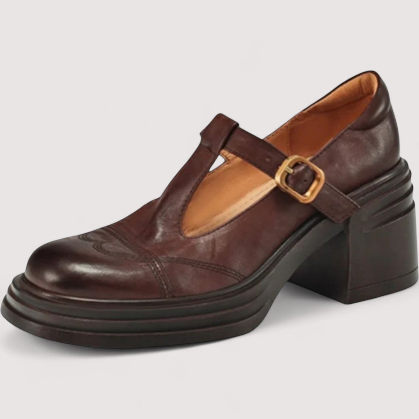 Damen Mary Jane Schuhe T-Riemen bequem flexibel klassisch elegant