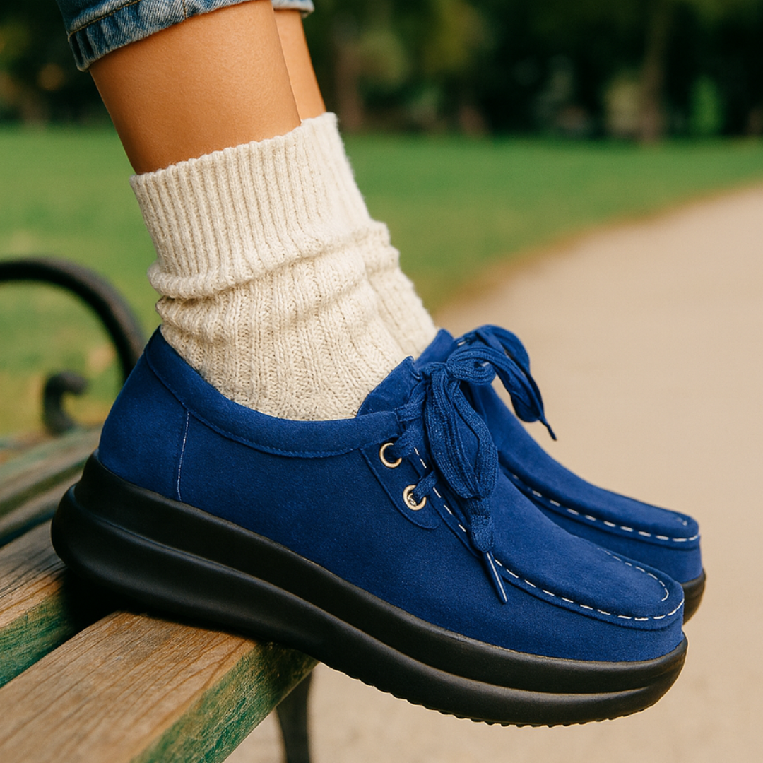 Damen Sneakers Schnürung rutschfest leicht gepolstert komfortabel langlebig