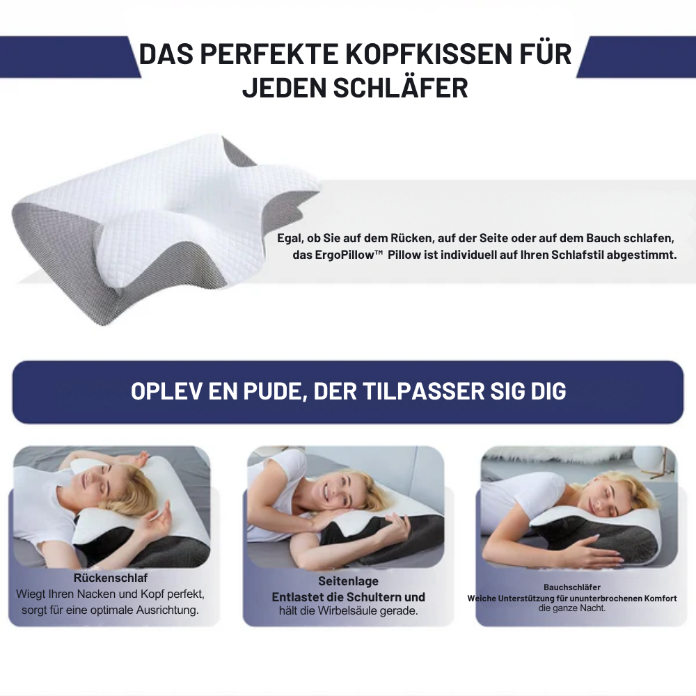ErgoPillow™ | Ergonomische Stütze für die ganze Nacht