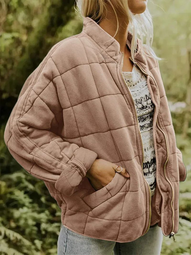 Damen Jacke Oversized Regular Fit Weich Warm Alltag Freizeit Elegant Übergang Layering