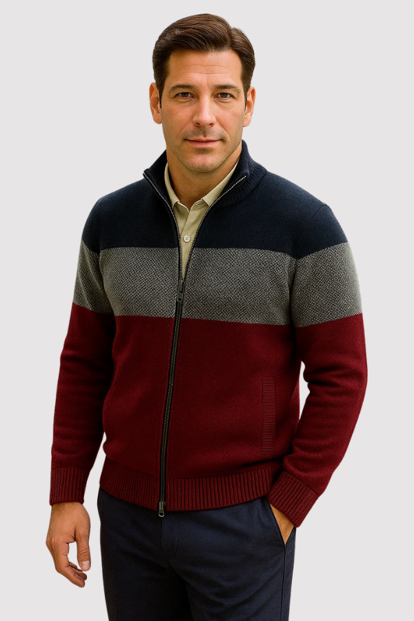 Herren Strickweste Regular Fit Strick Warm Atmungsaktiv V-Ausschnitt Casual Business Herbst Winter