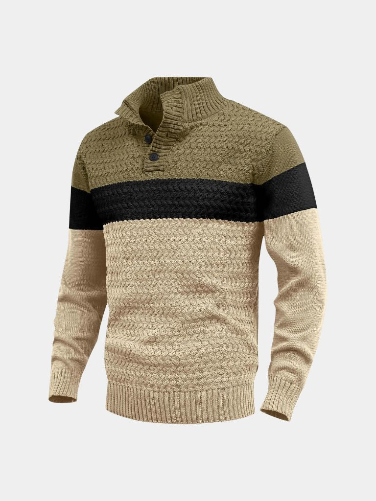 Damen Top Stehkragen Langarm elegant einfach vielseitig