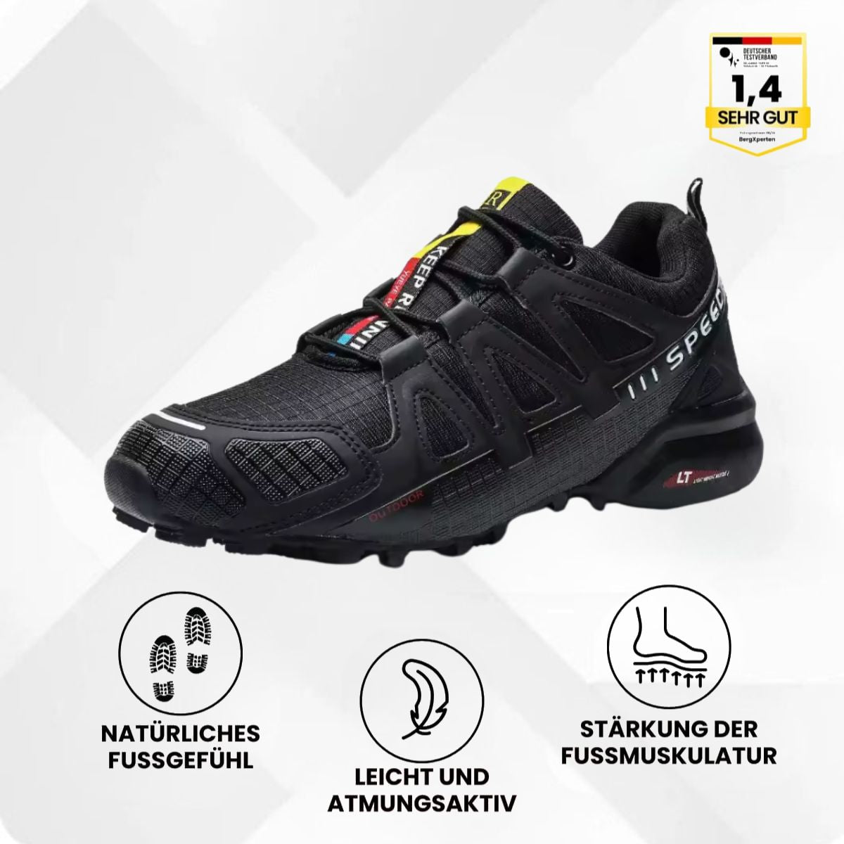 Herren Trekkingschuhe wasserdicht atmungsaktiv rutschfest Outdoor Wanderschuhe