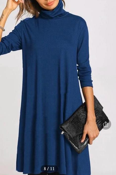 Damen Kleid locker Passform elastisch leicht bequem vielseitig Alltag