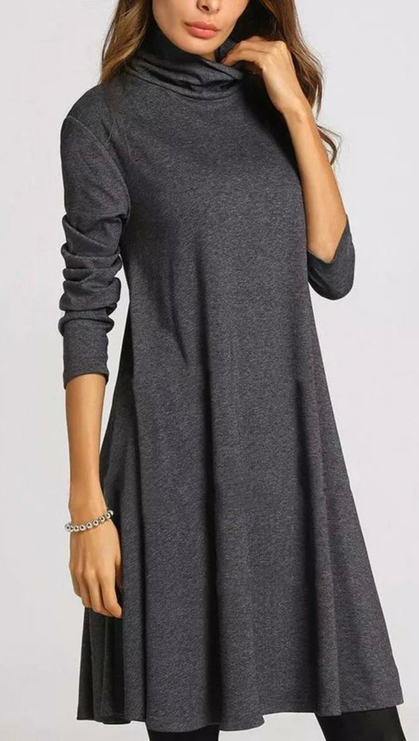 Damen Kleid locker Passform elastisch leicht bequem vielseitig Alltag