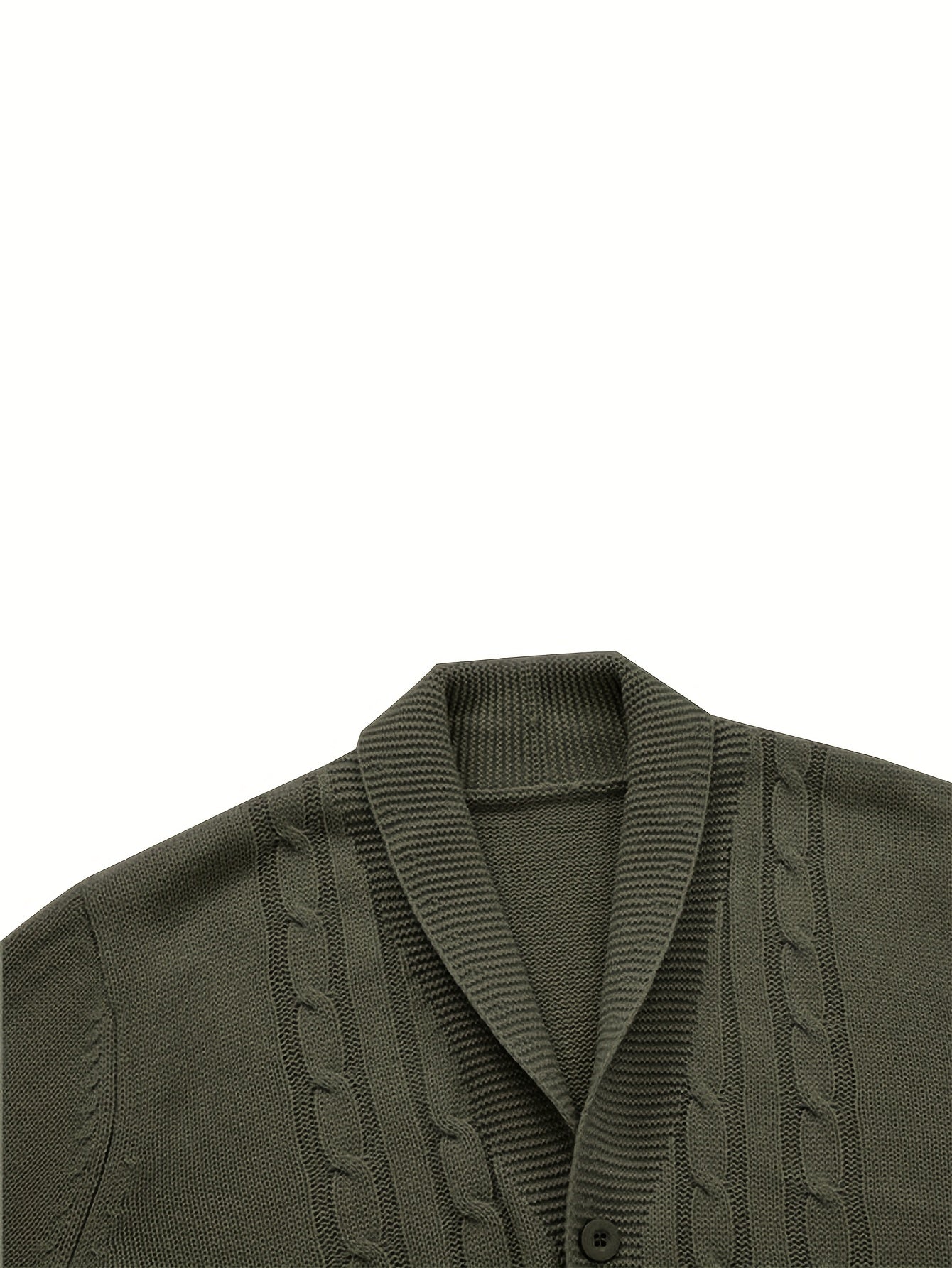 Herren Strick-Cardigan einfarbig offen lässig modern langarm Freizeitjacke leicht
