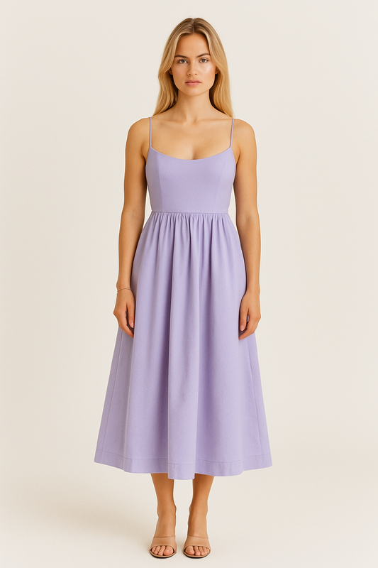 WILHELM | Atmungsaktives Damen A-Linien Midikleid