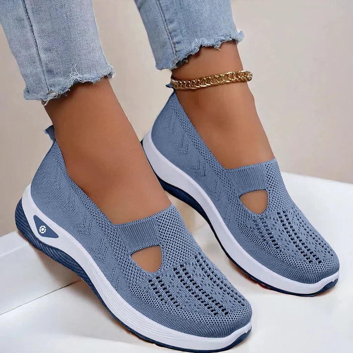 Damen Slip-On Sneaker atmungsaktiv rutschfest leicht bequem flexibel