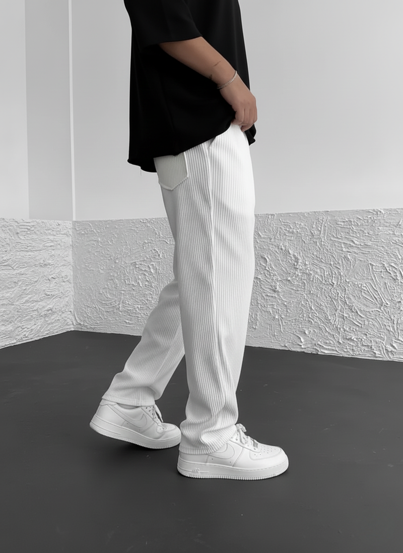 Herren Cordhose lockere Passform elastischer Bund weich vielseitig Alltag