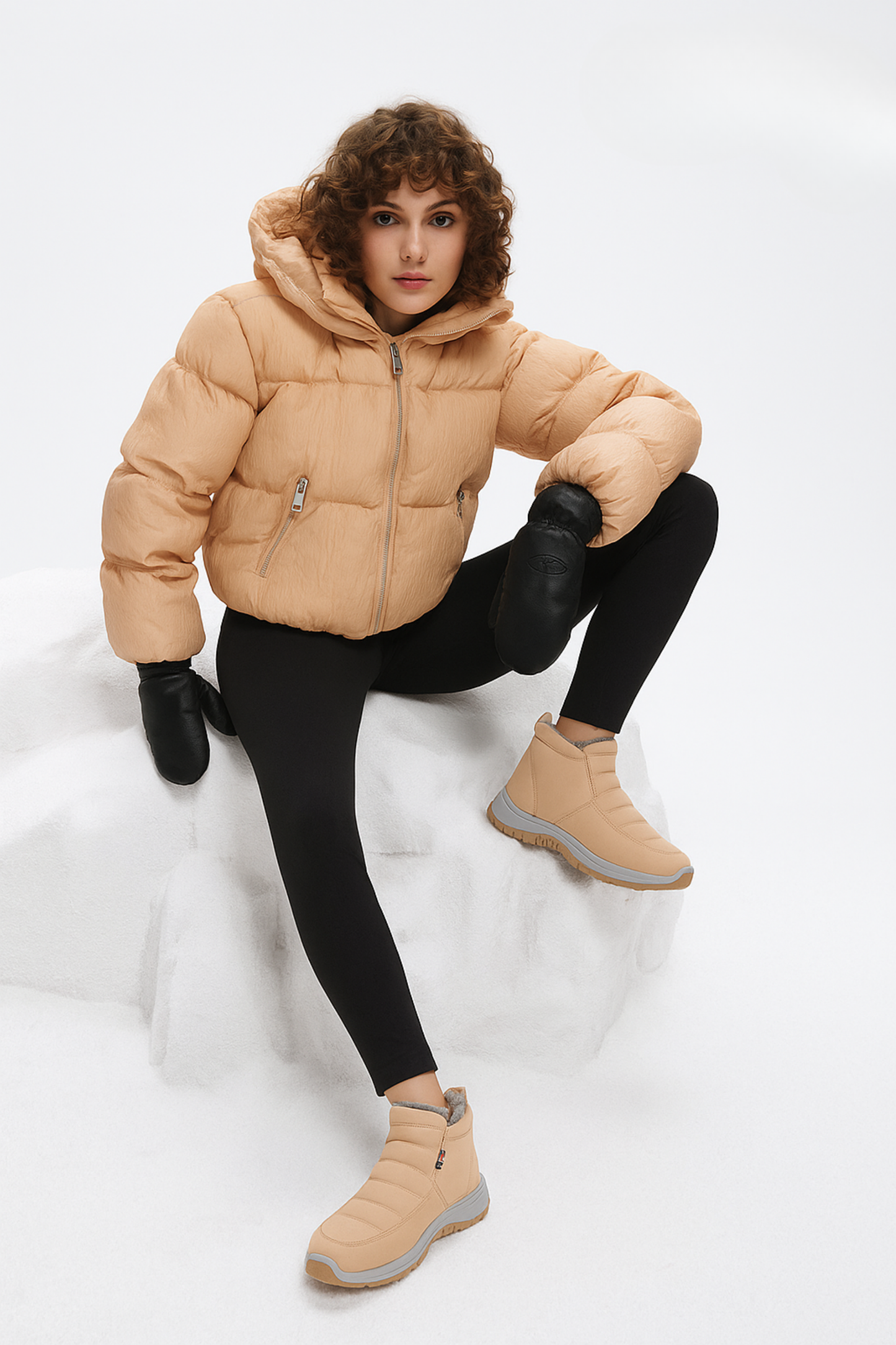 Unisex Stiefeletten Slip-On gefüttert rutschfest warm bequem