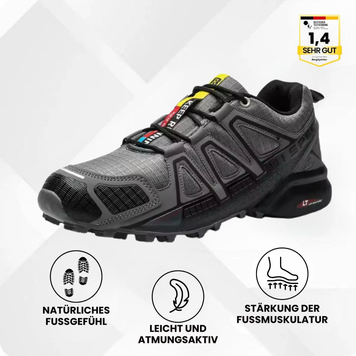 Herren Trekkingschuhe wasserdicht atmungsaktiv rutschfest Outdoor Wanderschuhe