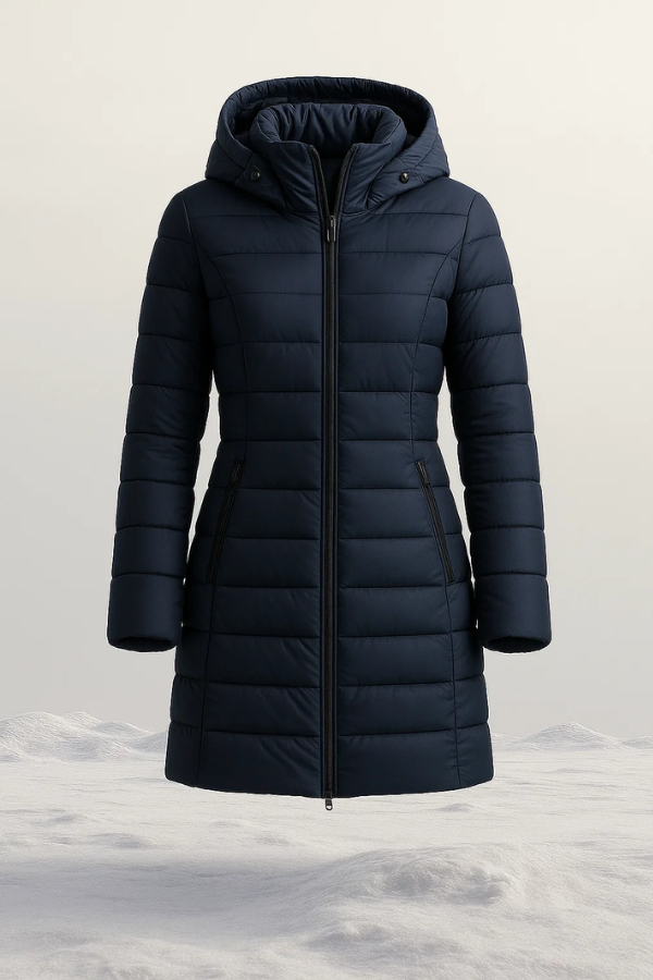 Damen Steppjacke Tailliert Leicht Hüftlang Winddicht Wasserabweisend Warm Casual