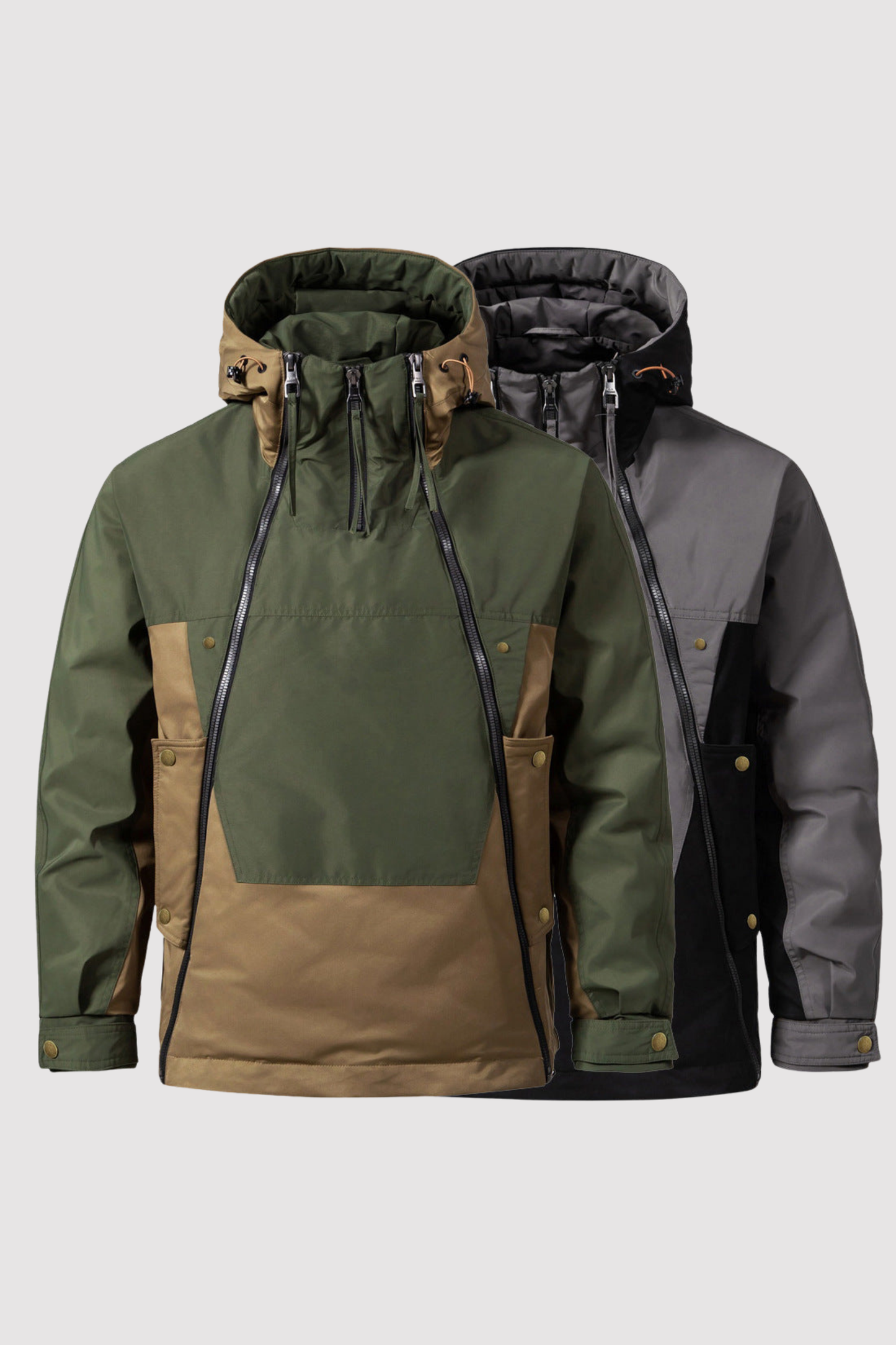 Herren Daunenjacke Regular Fit Warm Gefüttert Winddicht Wasserabweisend Kapuze Leicht Winter Alltag Outdoor