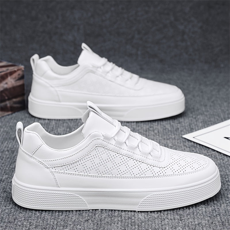 WILHELM | Herren Sneaker Porter in Lederoptik mit luftdurchlässiger Perforation