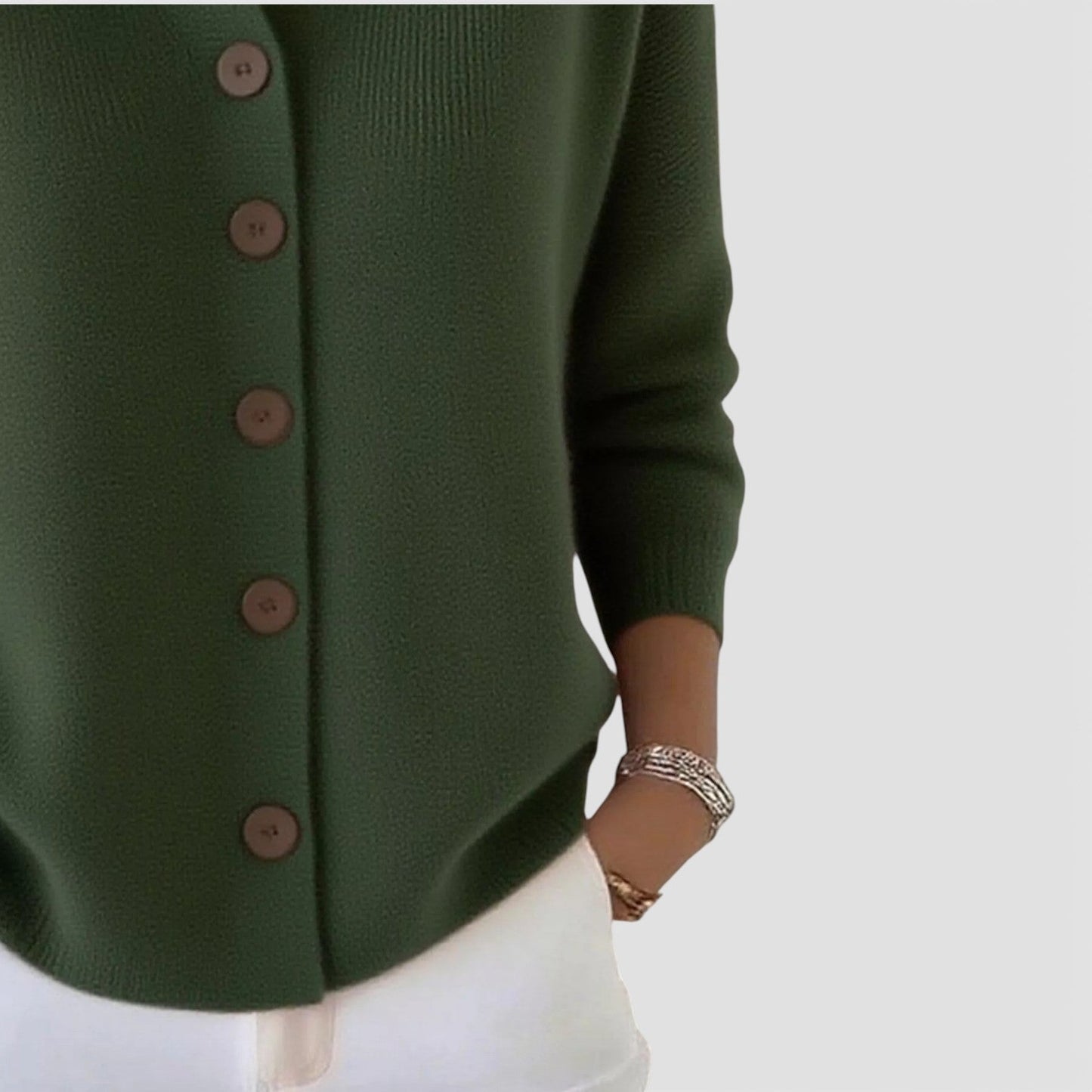 Damenbluse mit Kragen und Knopfleiste, locker geschnitten, weich