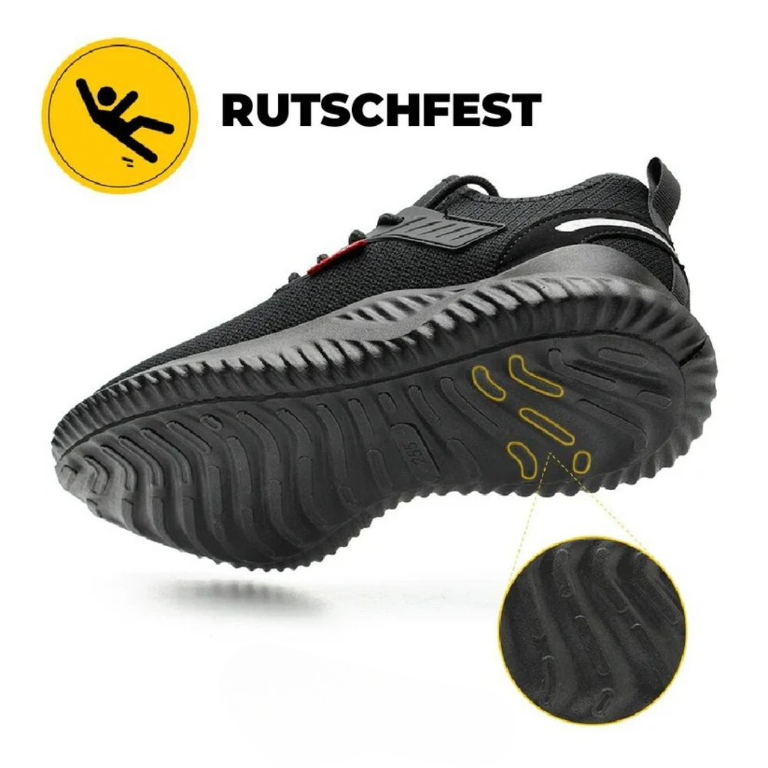 Herren Sicherheitsschuhe knöchelhoch rutschfest durchtrittsicher robuste Arbeitsschuhe Outdoor
