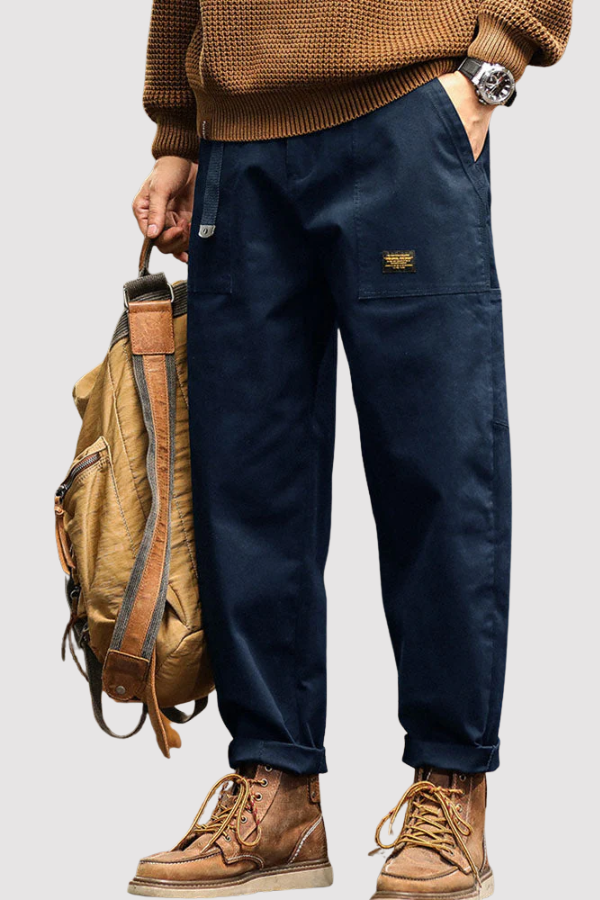 Herren Cargohose Vintage Stil funktionale Taschen bequeme Passform vielseitig