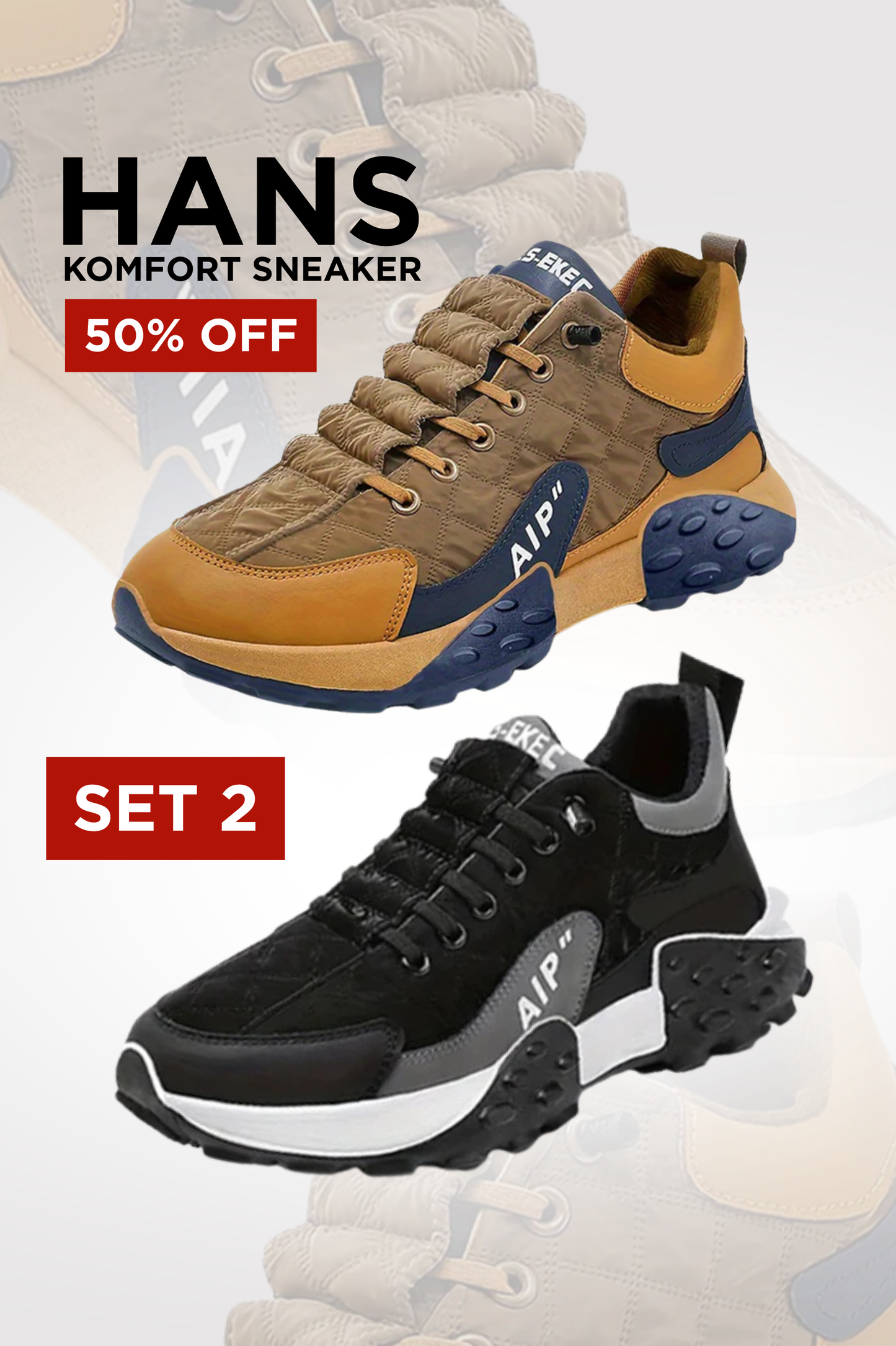 Herren Slip-On Sneaker orthopädisch atmungsaktiv rutschfest leicht breit