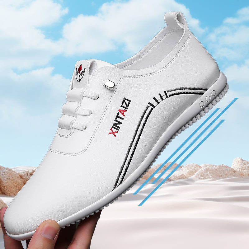Herren Wanderschuhe leicht atmungsaktiv rutschfest elastische Schnürsenkel gepolstert Alltag Outdoor