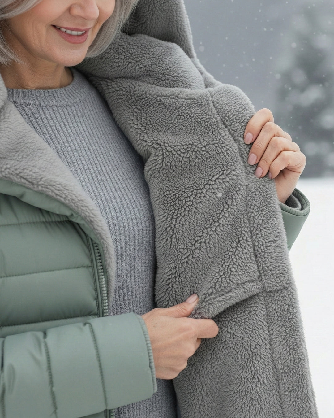 Damen Wintermantel Lang A Linie Gesteppt Kapuze Wasserabweisend Elegant