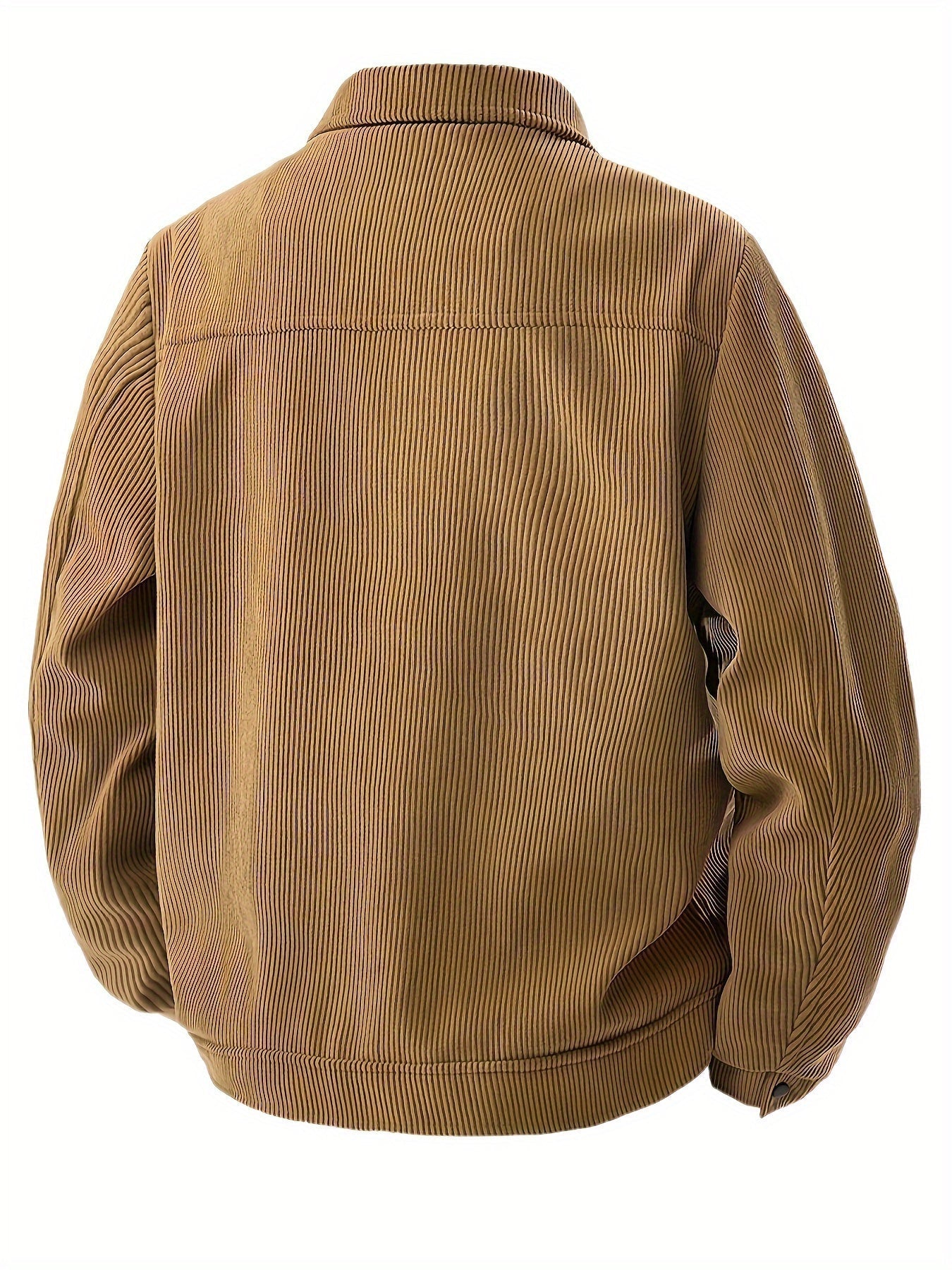 Herren Cordjacke Regular Fit Elegant Strukturierter Cord Freizeit Büro Alltag Herbst Übergang Klassisch